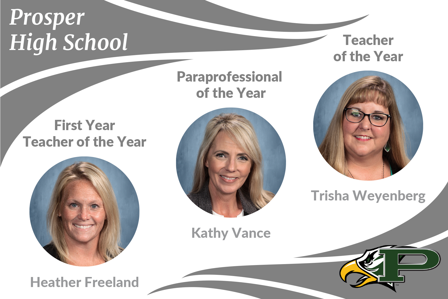 Prosper High School Teachers and Paraprofessional of the Year Poster